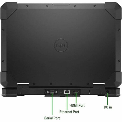 A rugged laptop in a warehouse environment