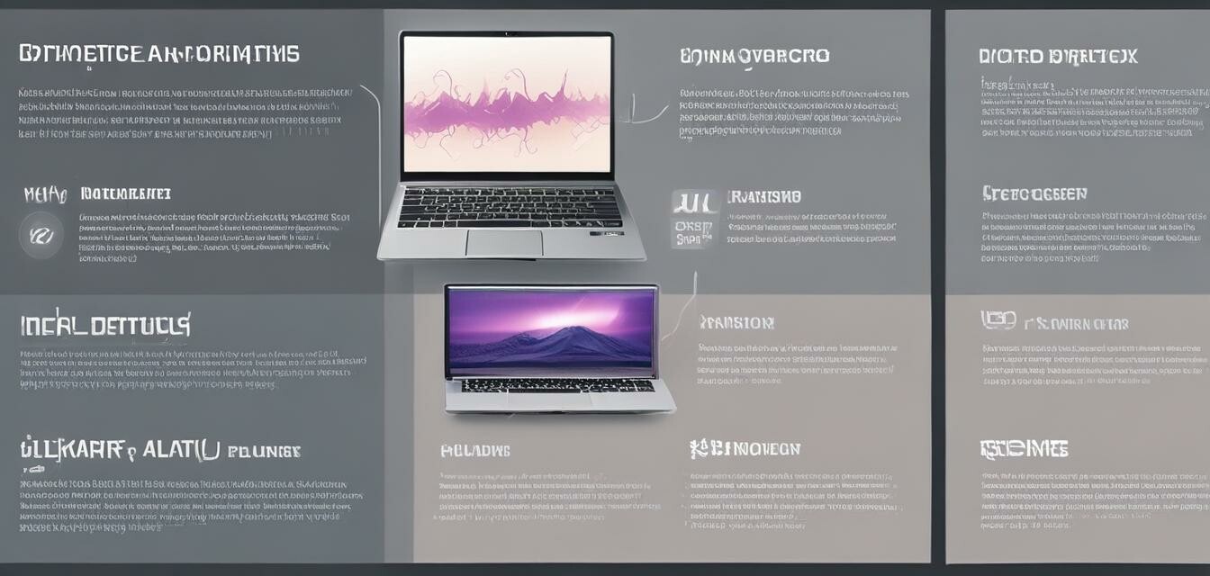 Infographic of laptop specifications