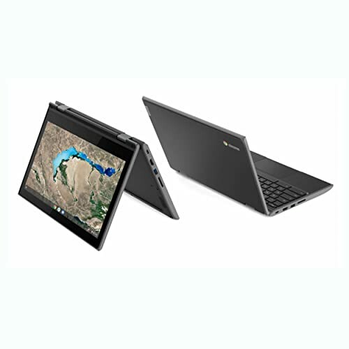 Lenovo Chromebook Flex in tent and laptop modes