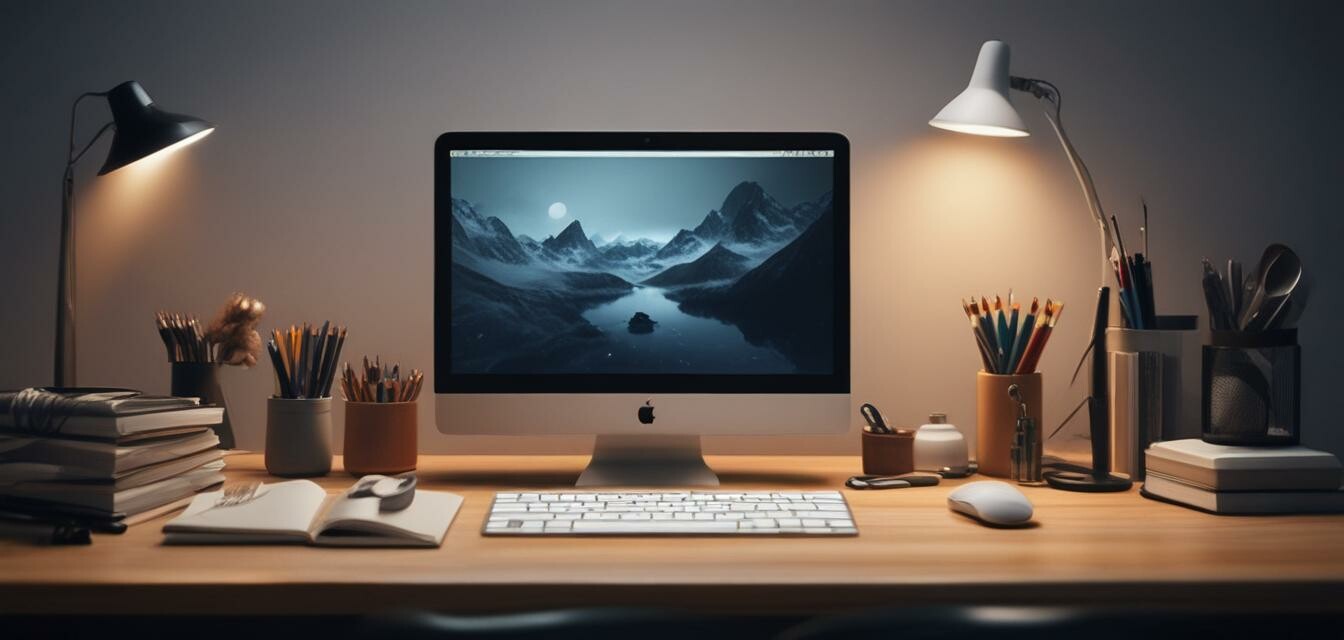 Image of a laptop on a clean workspace